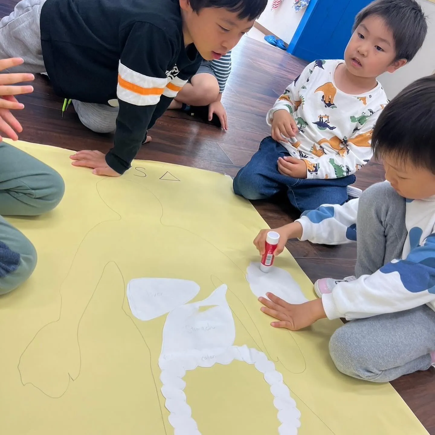 Kinder class ② Learn body part...