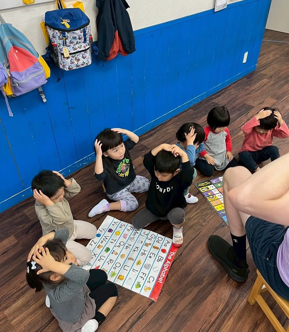 土曜日の幼稚園生クラスです。