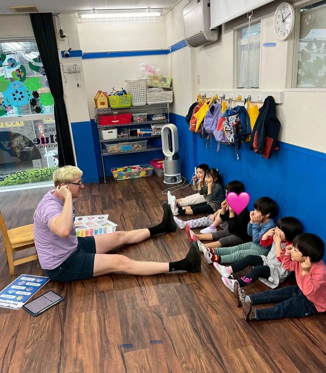 土曜日の幼稚園生クラスです。