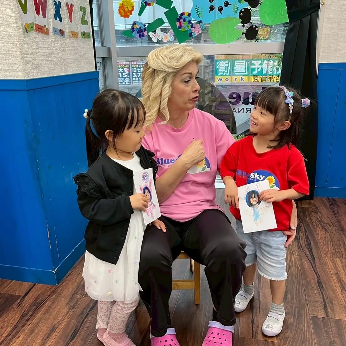 Kinder class with Ms. Marina