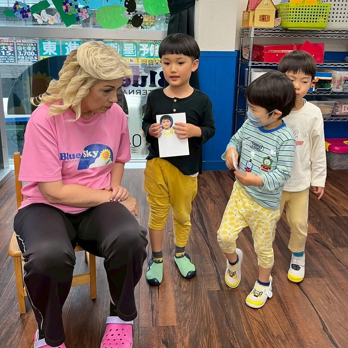 Kinder class with Ms. Marina