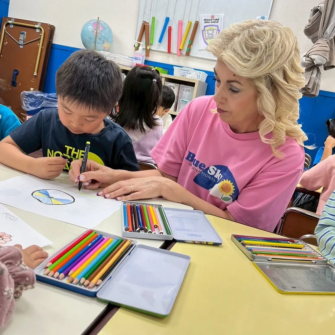 Kinder class with Ms. Marina