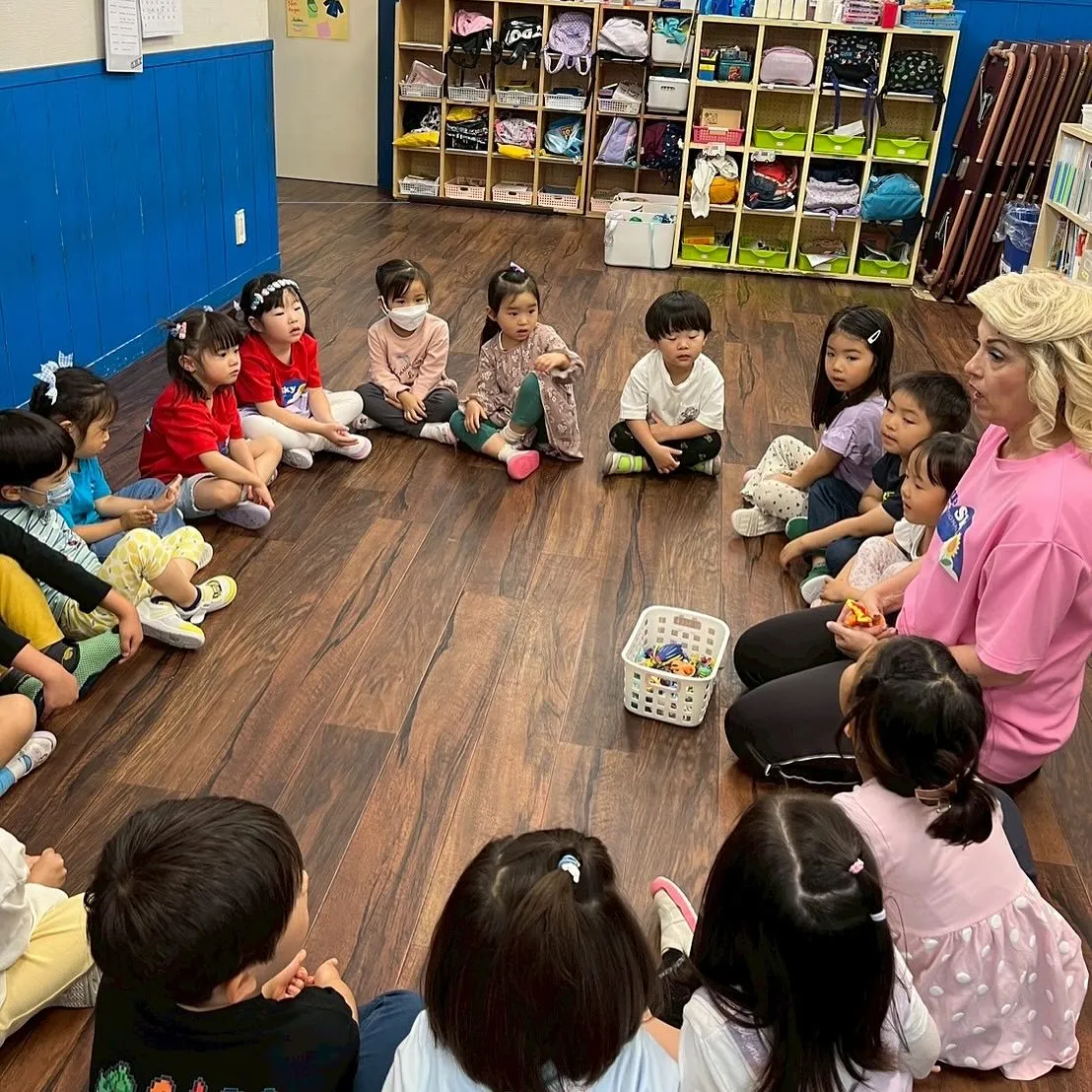 Kinder class with Ms. Marina