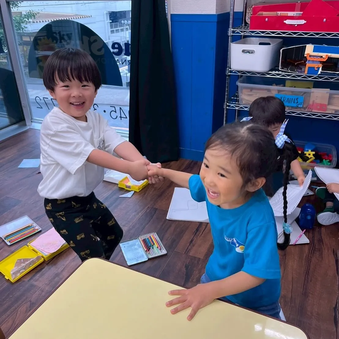 Kinder class with Ms. Marina