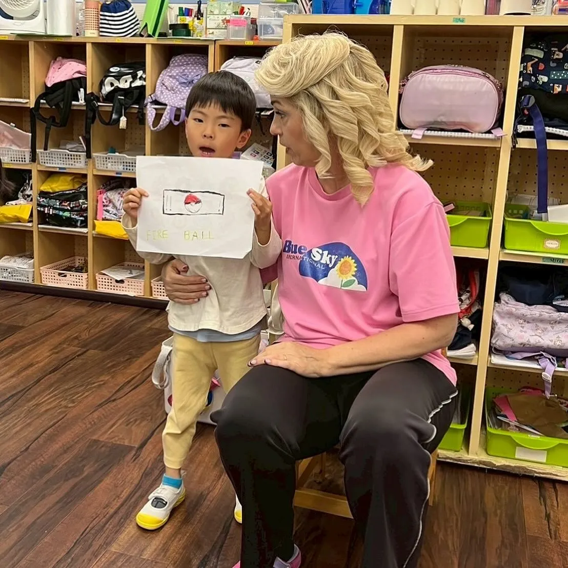 Kinder class with Ms. Marina