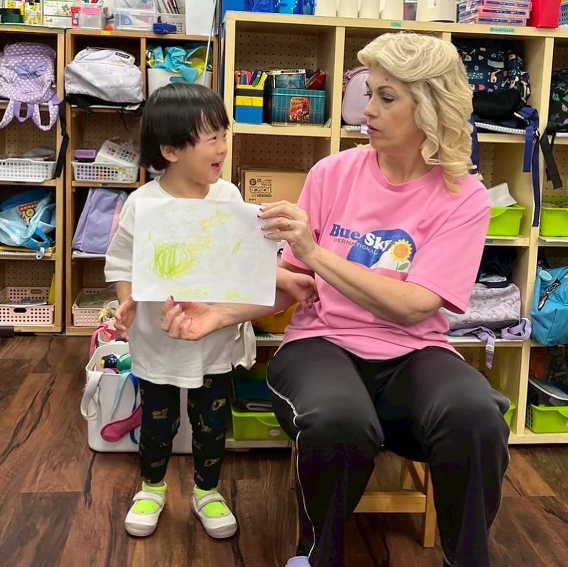 Kinder class with Ms. Marina