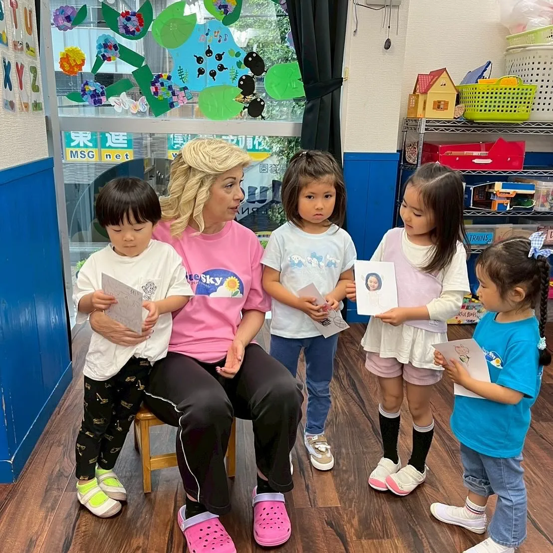 Kinder class with Ms. Marina