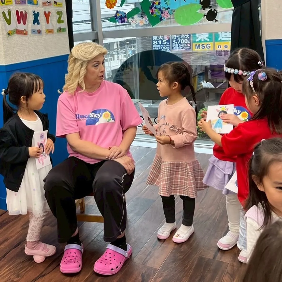 Kinder class with Ms. Marina