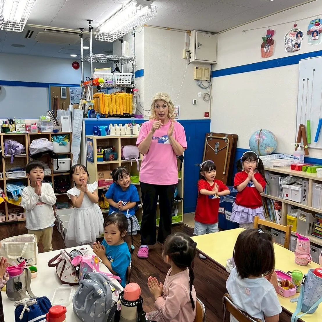 Kinder class with Ms. Marina