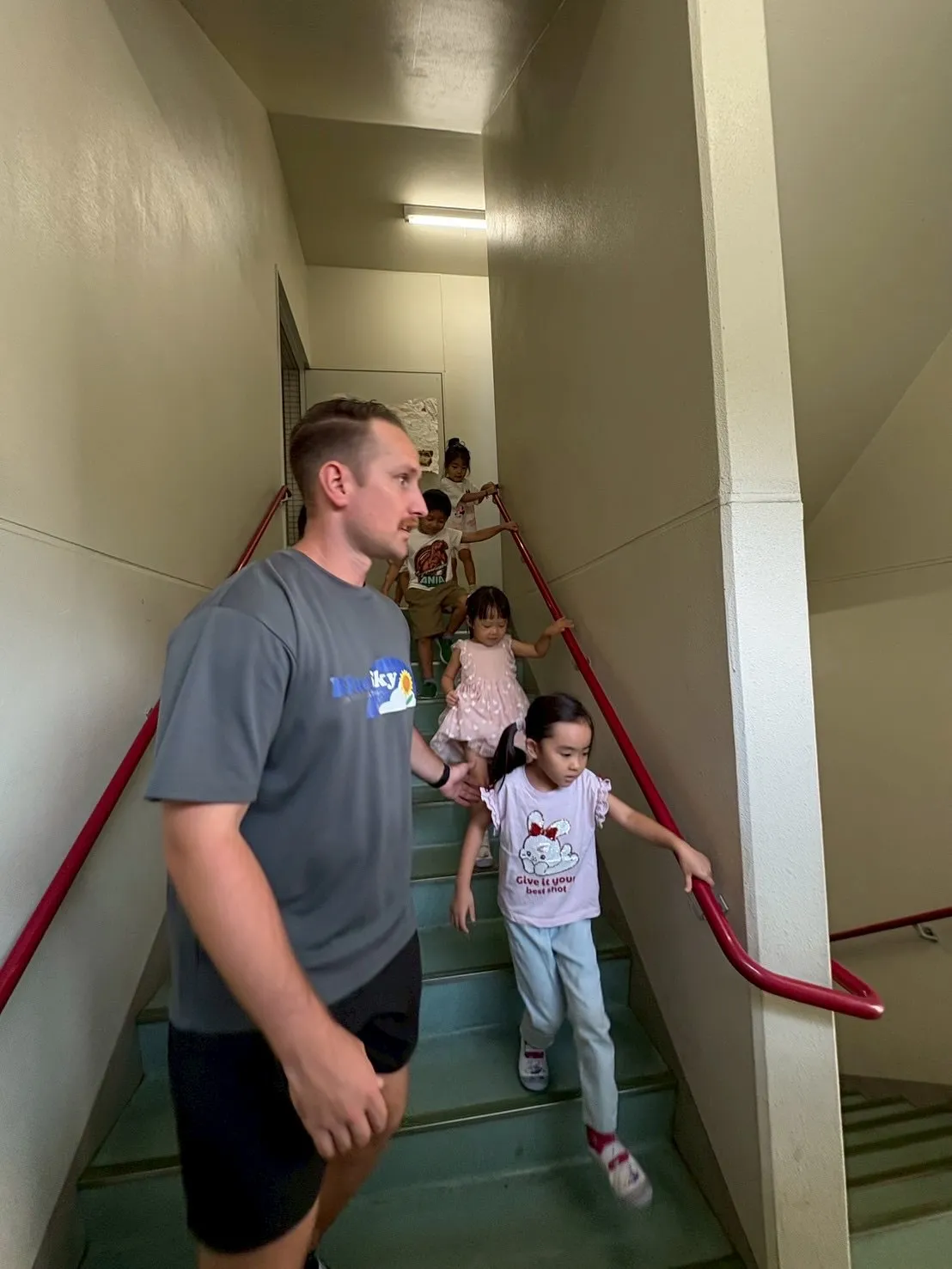 We conducted an evacuation dri...