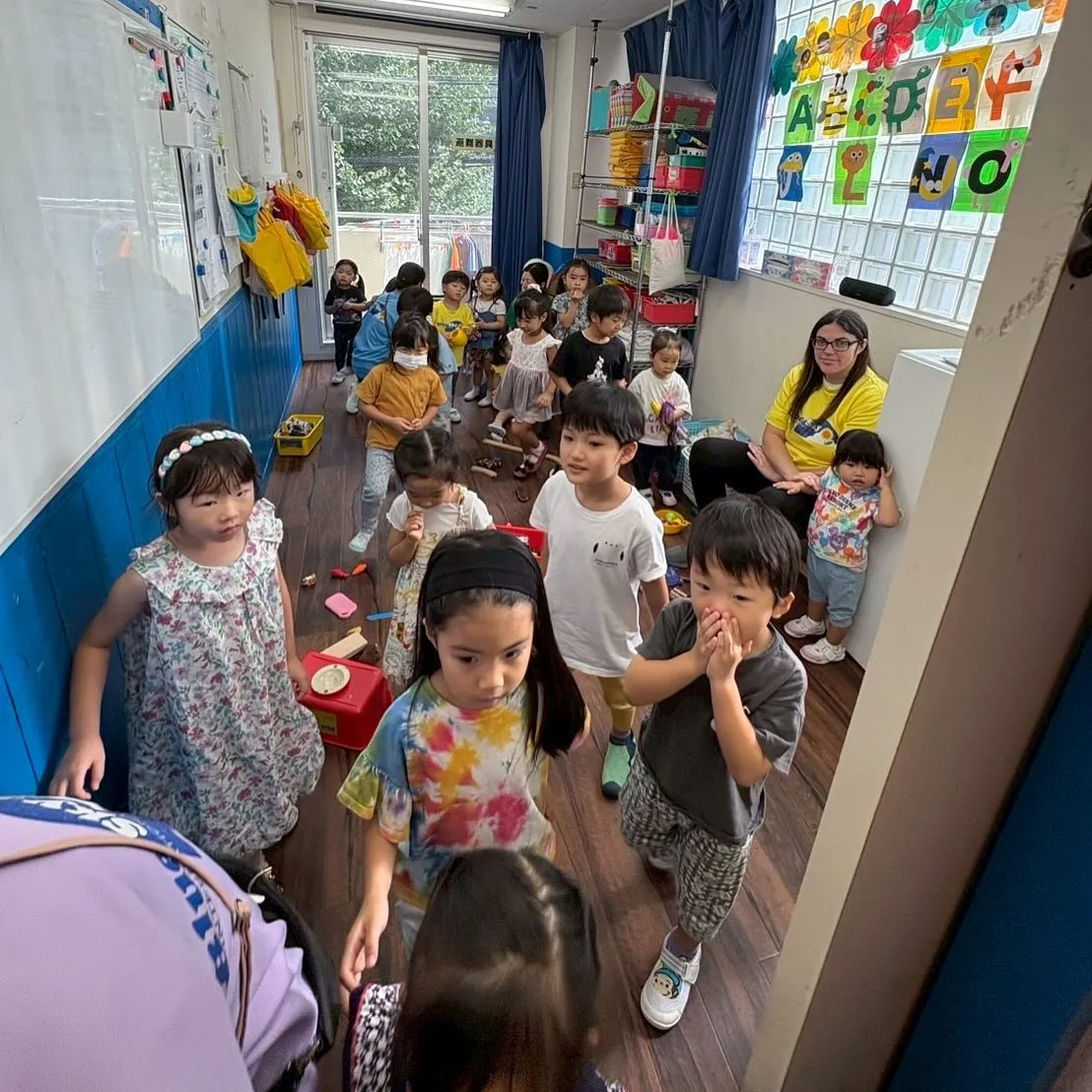 不審者の避難訓練をしました