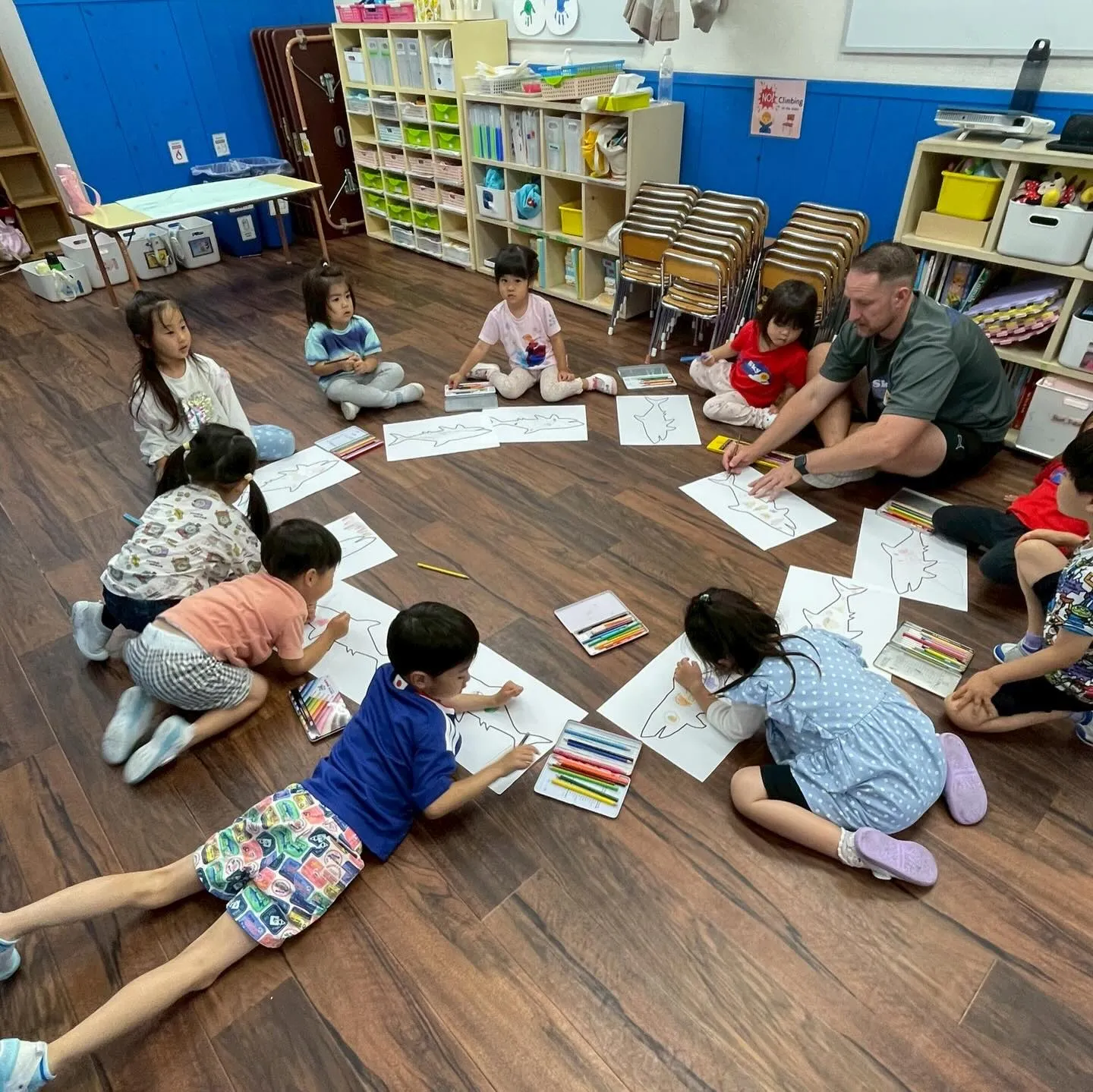 Club activity and Kinder class...