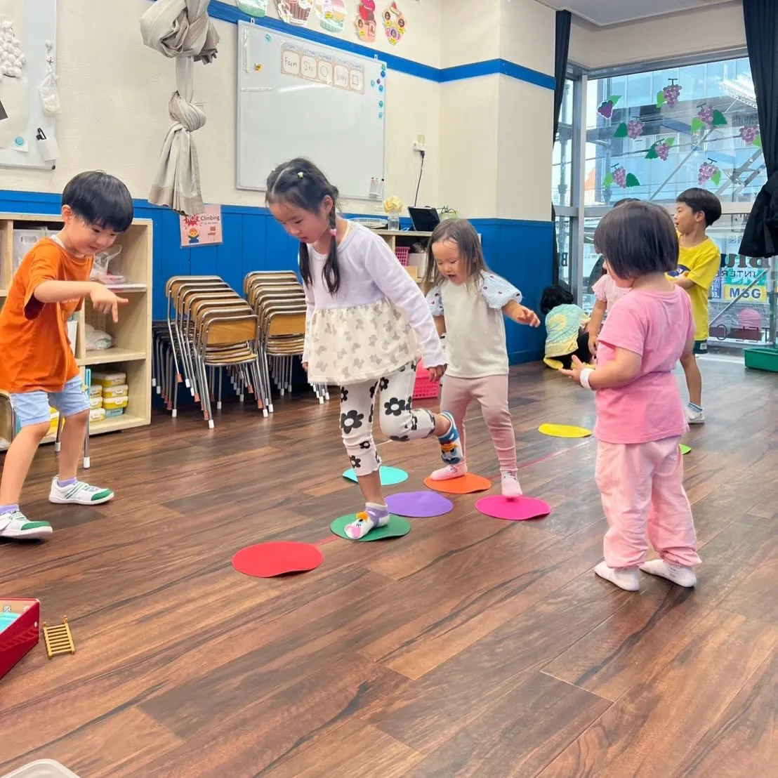 Snack time and free play time 