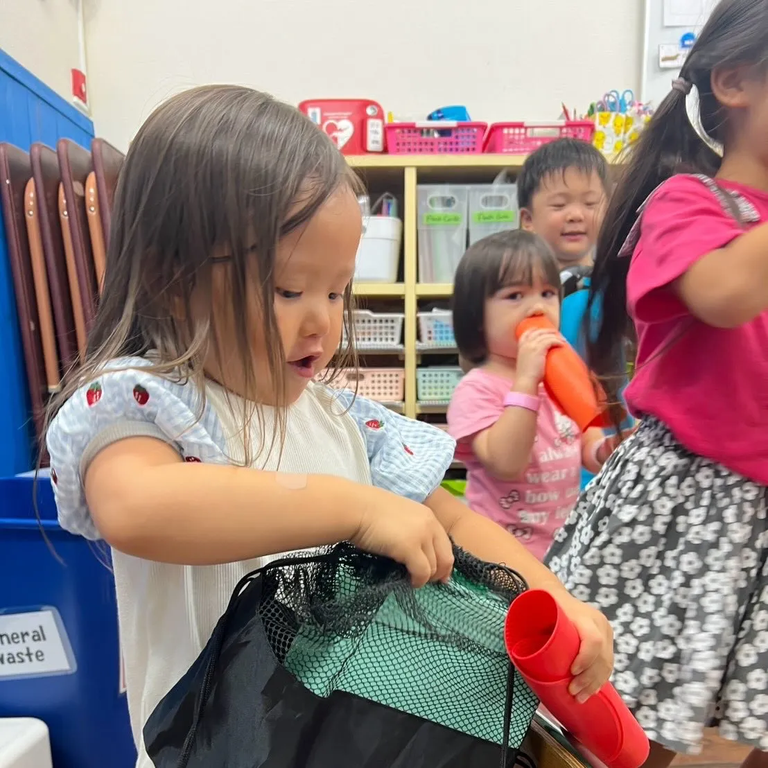 Snack time and free play time 