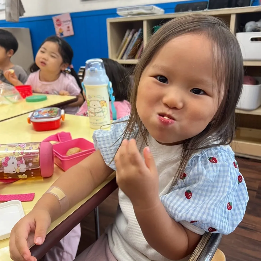 Snack time and free play time 