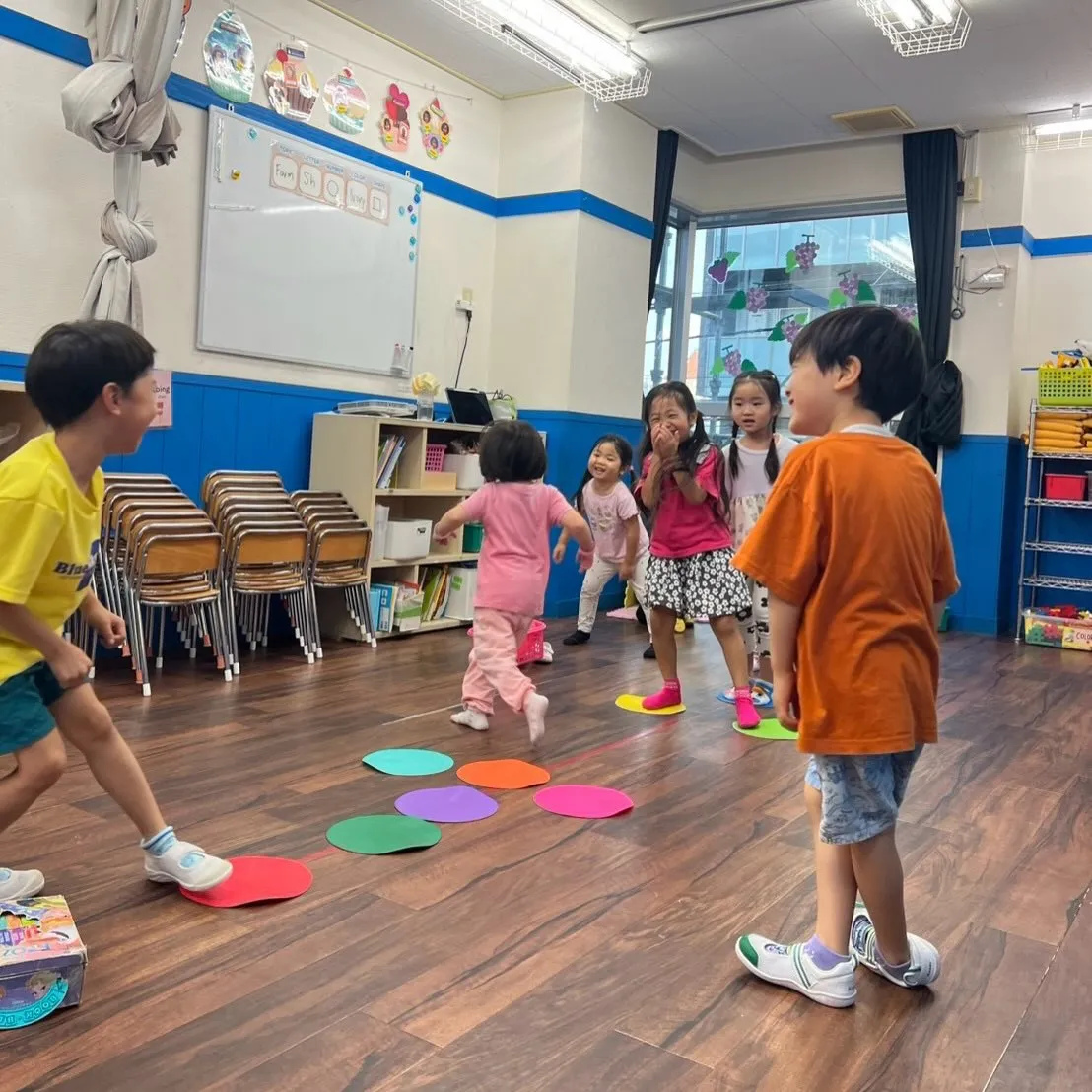 Snack time and free play time 