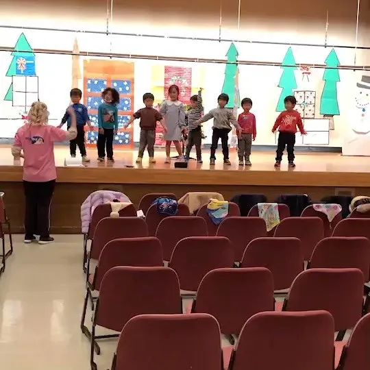 Kinder class: Christmas rehearsal 